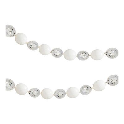 Ballonggirlang Vit/Transparent med Konfettifyllning