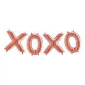 Ballonggirlang XOXO Roséguld Liten