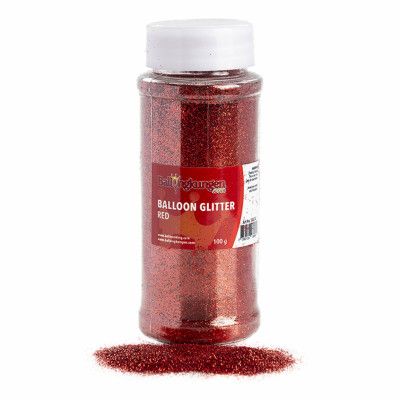 Ballongglitter - Röd