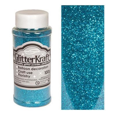 Ballongglitter - Turkos