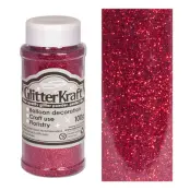 Ballongglitter - Vinröd