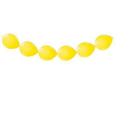 Ballongkedja gul 8-pack