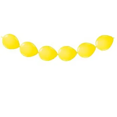 Ballongkedja gul 8-pack