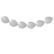 Ballongkedja silver 8-pack