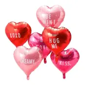 Ballongkit Be My Valentine med Bokstäver - 6-pack