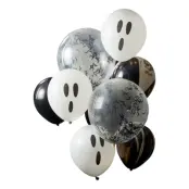Ballongkit Halloween Spöken och Fladdermöss - 9-pack