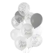 Ballongkit Mr&Mrs - 12-pack