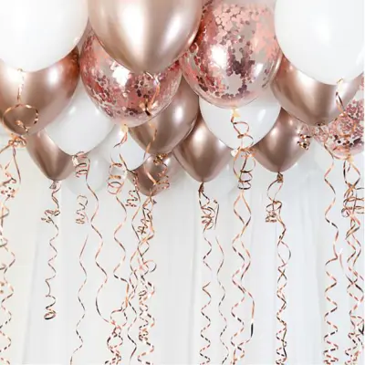 Takballonger Roséguld