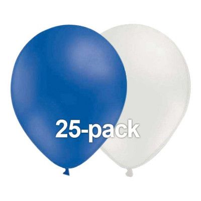 Ballongkombo Blå/Vit - 25-pack