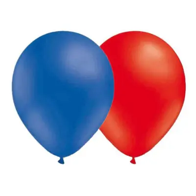 Ballongkombo Blå/Röd - 50-pack