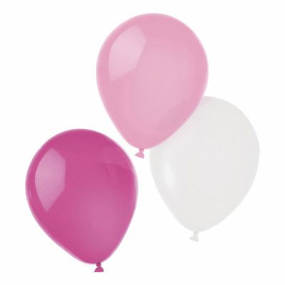 Ballongkombo Rosa/Ljusrosa/Vit - 8-pack