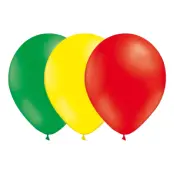 Ballongkombo Grön/Ljusgul/Röd - 15-pack