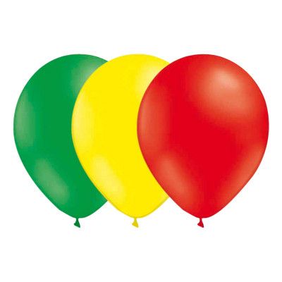 Ballongkombo Grön/Ljusgul/Röd - 15-pack