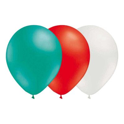 Ballongkombo Havsgrön/Röd/Vit - 15-pack
