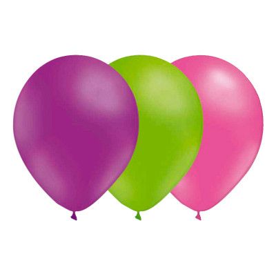 Ballongkombo Lila/Limegrön/Rosa - 15-pack