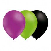 Ballongkombo Lila/Lime/Svart - 15-pack