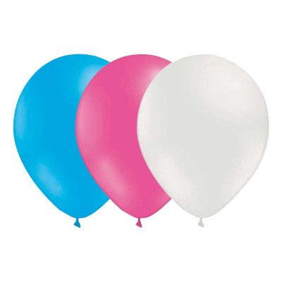 Ballongkombo Ljusblå/Rosa/Vit - 15-pack