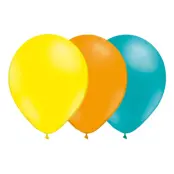 Ballongkombo Ljusgul/Mandarin/Turkos - 15-pack