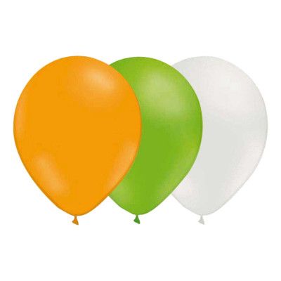 Ballongkombo Mandarin/Limegrön/Vit - 15-pack