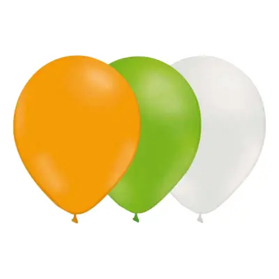 Ballongkombo Mandarin/Limegrön/Vit - 15-pack
