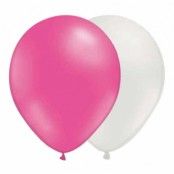 Ballongkombo Rosa/Vit - 10-pack