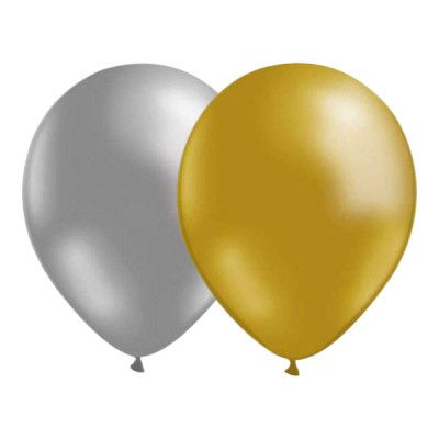 Ballongkombo Silver-Guld