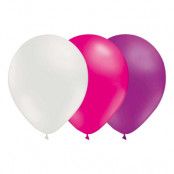 Ballongkombo Vit/Magenta/Ljuslila - 15-pack