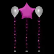 LED-slinga för Ballonger - Rosa 1.0 m