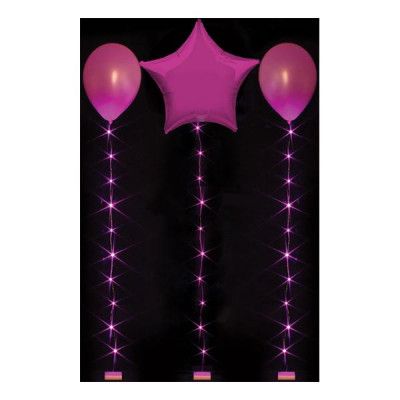 LED-slinga för Ballonger - Rosa 1.0 m