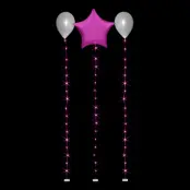 LED-slinga för Ballonger - Rosa 1.8 m