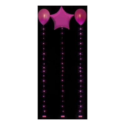 LED-slinga för Ballonger - Rosa 1.8 m