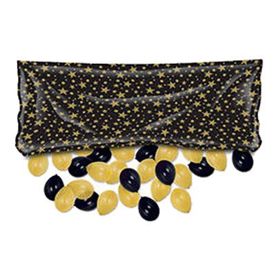 Ballongpåse med Ballonger Guld/Svart