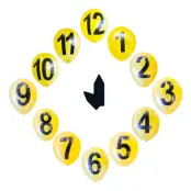 Ballongset Klocka Nyår