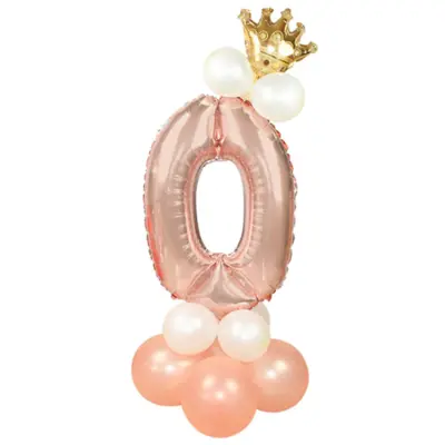 Ballongset Siffra Stående Rosé