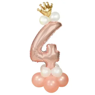 Ballongset Siffra Stående Rosé