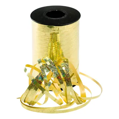 Ballongsnöre Glitter Guld - 500 m x 4.8 mm