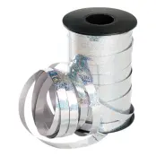 Ballongsnöre Glitter Silver - 250 m x 10 mm