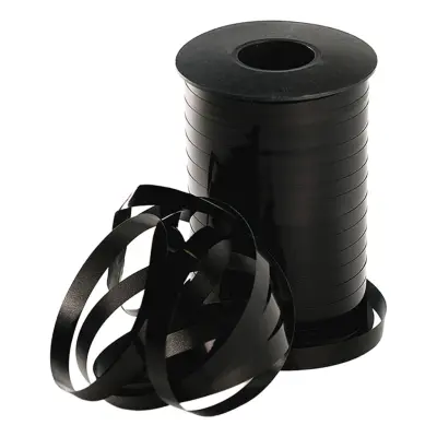 Ballongsnöre Metallic Svart - 250 m x 10 mm