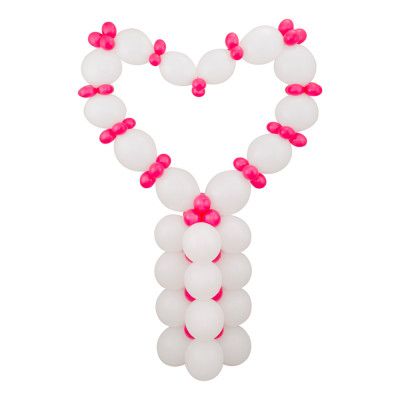 Ballongställ Hjärta