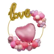 Ballongställ Rund Guld