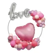 Ballongställ Rund Silver