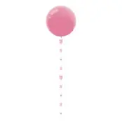 Ballongsvans Cirklar Rosa/Cerise