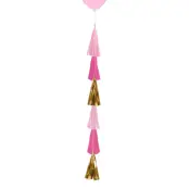 Ballongsvans Tofsar Rosa Pastell