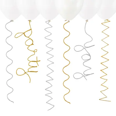 Ballongsvansar Guld/silver