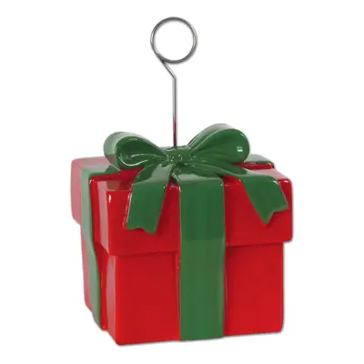 Ballongvikt Julklapp Röd/Grön - 1-pack