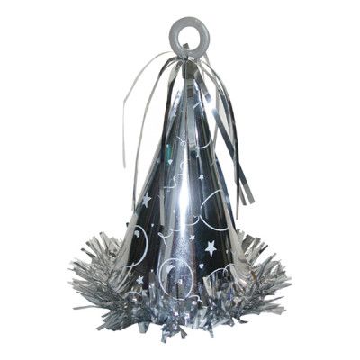 Ballongvikt Partyhatt Silver