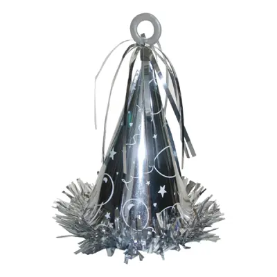 Ballongvikt Partyhatt Silver