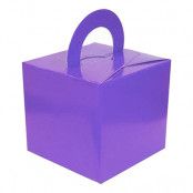 Ballongvikt Presentbox av Papp Lila - 10-pack