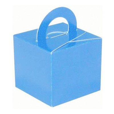 Ballongvikt Presentbox av Papp Ljusblå - 10-pack