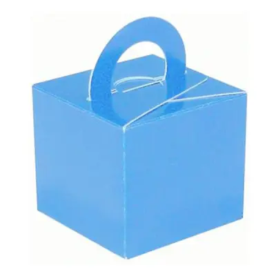 Ballongvikt Presentbox av Papp Ljusblå - 10-pack